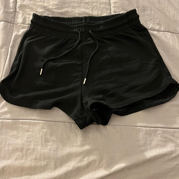 H&M Shorts Nwot Black Hm Medium Size Drawstring Shorts Poshmark